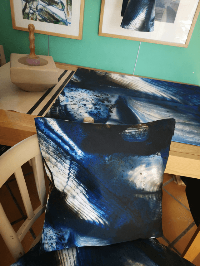 Housse de coussin Plancton Bleu